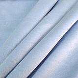 Трикотаж велюр плюш блакитний, фото 4