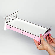 "Оптимальний" набір лялькових меблів NestWood для Барбі 19 од, рожево-м'ятний, фото 5