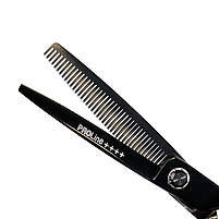 Ножиці для стрижки Proline Black 6.0", філірувальні (FX03BRT 6.0"), фото 3