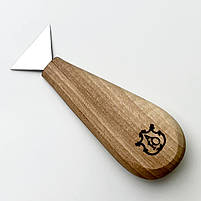 Ніж-флажок нарізний 35мм Адольф Юр'єв для геометричного різьблення по дереву, фото 3