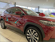 Молдинги на двері для Toyota Corolla Cross 2022+, FL 2025+