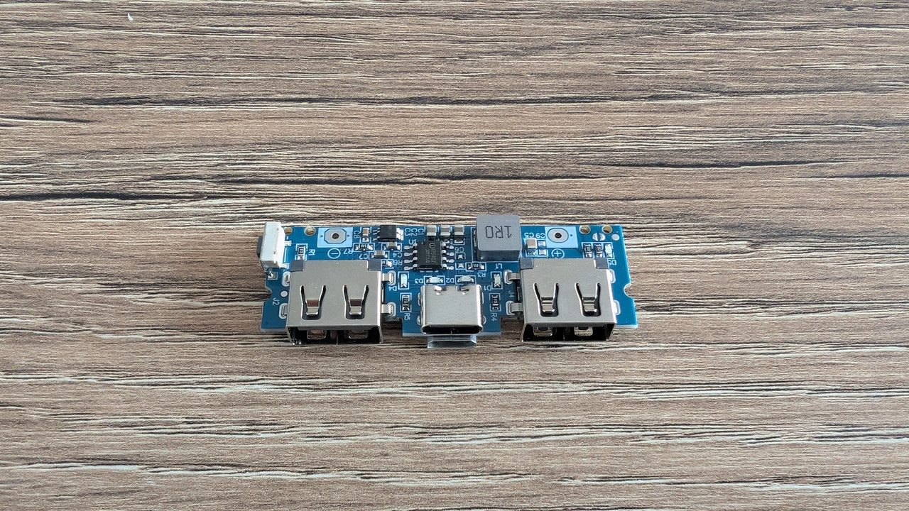 Плата повербанка USB Type-C USB - A 5V 2.4A Step Up 18650 charger, фото 1