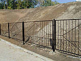 Металевий паркан для приватного будинку, фото 6