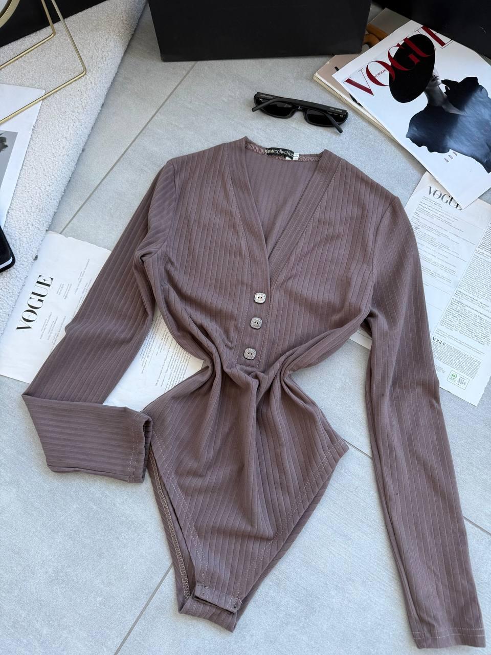 Відмінний та зручний боді кольору мокко, фото 1