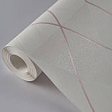 Шпалери вінілові на флізеліні 0.53 × 10.05 м Marburg 81970, молочні — для спальні, вітальні, коридору, фото 4