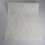 Шпалери вінілові на флізеліні 0.53 × 10.05 м Marburg 81970, молочні — для спальні, вітальні, коридору, фото 5