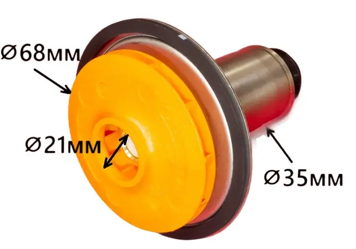 Ротор (втулка 35 мм, колесо 68/21 мм, обертання проти годинникової стрілки) для котла Junkers, фото 1