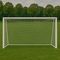 Сітка тренерувальна футбольна капронова «Антимороз 1,5» довжина 5 м, біла (комплект з 2 шт.)