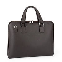 Шкіряна жіноча сумка для ноутбука Virginia Conti m01304 шоколадна