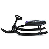 Дитячий снігокат MS 1778 з кермом: м’яке сидіння, передній амортизатор і ножне гальмо зі сталевими зубцями, фото 4