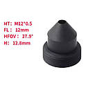 Об'єктив камери відеоспостереження Pinhole 12mm M12 27.9° з ІЧ-фільтром 650nm, фото 2