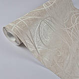 Шпалери вінілові на флізеліні 0.53 × 10.05 м Marburg 59104, бежеві — для спальні, вітальні, коридору, фото 3