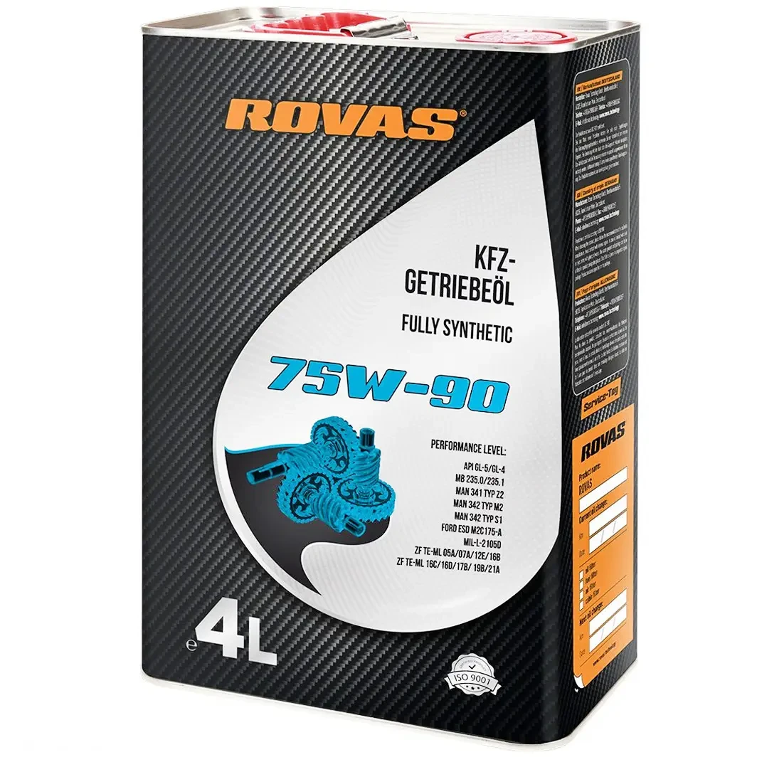 Трансмісійна олія Rovas 75W-90 4л., фото 1
