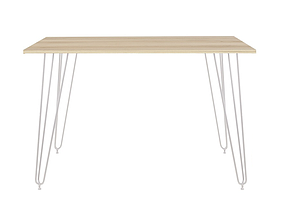 Стіл обідній Aller white дсп H18 бук артизан 1100*700 мм (Новий Стиль ТМ)