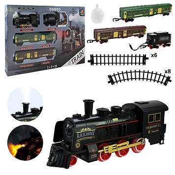 Залізниця на бат-ці,світло,звук,пар,в кор-ці,57х33х5,5см №652-Х23(12)(24) КІ