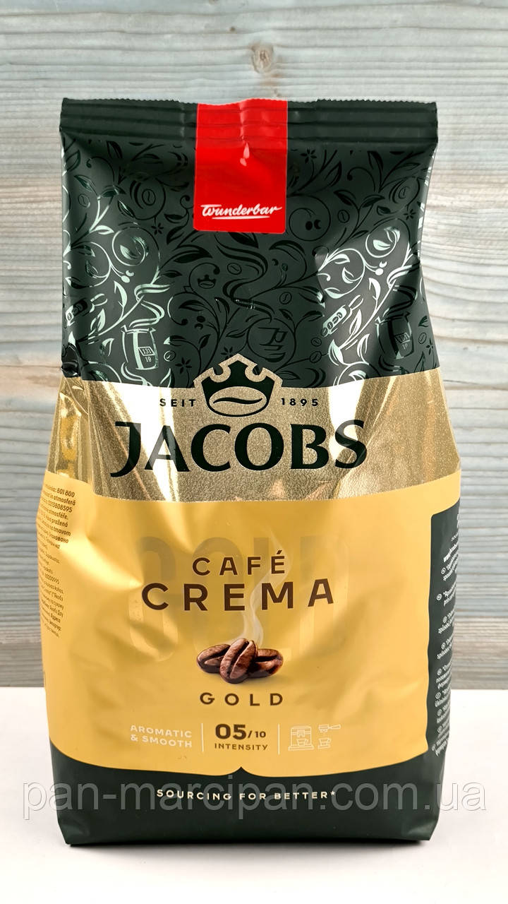 Кава зернова Jacobs Crema Gold 1кг, фото 1