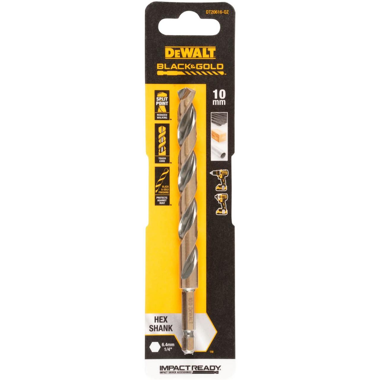 Свердло по металу EXTREME IMPACT Black & Gold DeWALT DT20616, фото 1