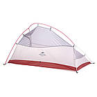 Намет Naturehike Cloud UP II with skirt (2-х місний) 20D silicone New version + footprint NH17T001-T grey, фото 2