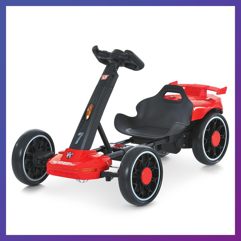 Дитячий електрокарт на акумуляторі від 3 років одномісний на радіокеруванні Bambi M 6145 Червоний, фото 1