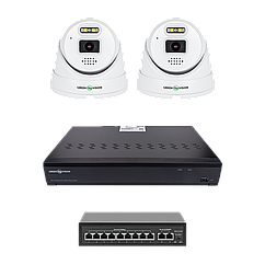 Комплект відеоспостереження на 2 камери GV-IP-K-W101/2 5MP (Ultra AI)