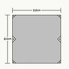 Тент універсальний Naturehike 210T polyester 2.15х2.15 м 0.30 кг NH15D005-X orange, фото 3