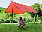 Тент універсальний Naturehike 210T polyester 2.15х2.15 м 0.30 кг NH15D005-X orange, фото 4