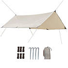 Тент для кемпінгу Naturehike Girder (з двома стійками) 400х292 150D NH20TM006 gold, фото 2