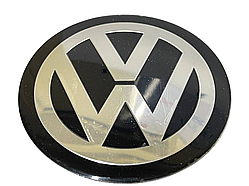 Наклейка ковпака колеса VOLKSWAGEN d90мм алюміній, на скотчі (ковпачка, заглушки диска)