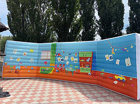 Надувна декорація стіна для фотозон і дитячих заходів 10 метрів, фото 3