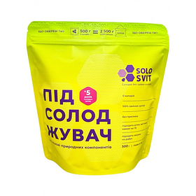 Підсолоджувач 1:5 , без присмаку ,жовтий дойпак ,500г , Solosvit