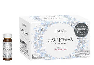 FANCL White Force Drink Напій з астаксантином, вітаміном C і ніацином, 10 флаконів х 1 упаковка
