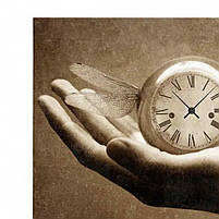 Картина Вінтажний годинник на руці в ретро стилі Безшумний механізм 60х40см, фото 4