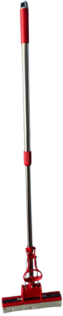 Швабра Vezzer 27 см з одинарним віджимом, твердою насадкою та металевою телескопічною ручкою (VZ2279)