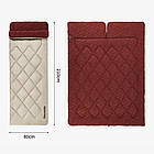 Спальний мішок Naturehike Cotton Sleeping Bag R350 CNH22SD005 бордовий-бежевий, фото 2