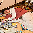 Спальний мішок Naturehike Cotton Sleeping Bag R350 CNH22SD005 бордовий-бежевий, фото 3