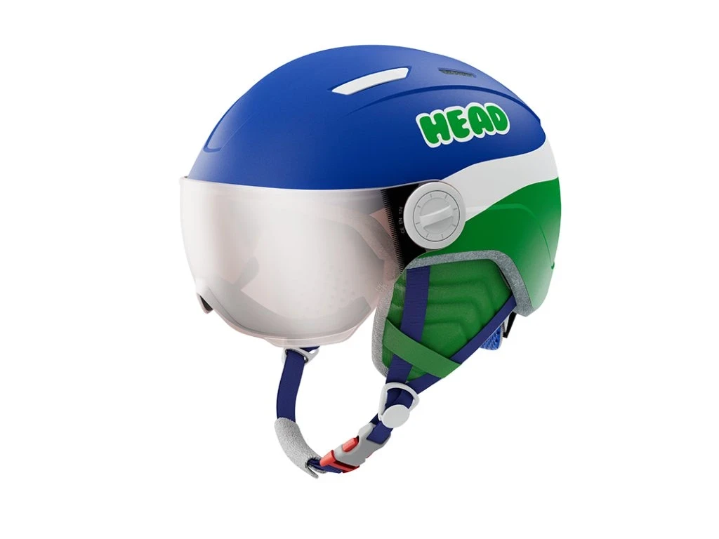 Гірськолижний шолом  Head  mojo visor blue/green, Розмір: 52-56, 47-51 (MD)