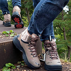 Чоловічі зимові кросівки Nike acg zoom gore-tex високі коричневі черевики nike gore-tex непромокаючі на зиму