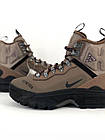 Чоловічі зимові кросівки Nike acg zoom gore-tex високі коричневі черевики nike gore-tex непромокаючі на зиму, фото 5