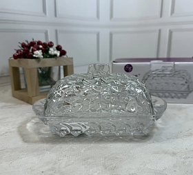 Скляна підставка Helios Баттер для олії з кришкою 169 мм (TB019A)