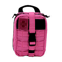 Рожева аптечка, рожевий підсумок індивідуальної аптечки IFAK, аптечний підсумок для цивільних, дівчат, жінок, любителів рожевого