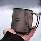 Кружка титанова Naturehike 200 мл NH20CJ005 grey, фото 5