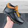 Зимові чоловічі шкіряні черевики, кросівки чорні утеплені з натуральної шкіри на хутрі на зиму для чоловіків, розмір 40-45, фото 2