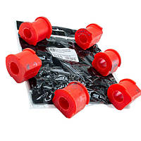 Втулка стабілізатора переднього 2123-Шевроле 6шт. (CS-20) поліуретан червона