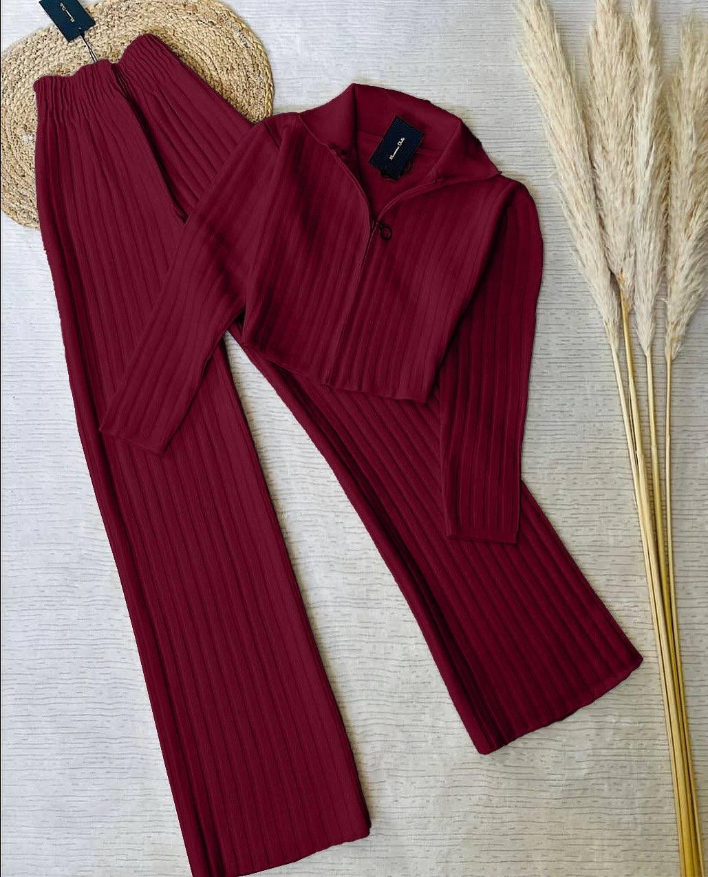 Жіночий костюм 2-ка (топ+ штани) ;Колір : чорний , молоко , шоколад , сірий , бордо; Розмір : Xs/S, M/L ;, фото 1