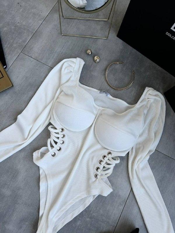 Жіноче боді; Колір : чорний  , білий , беж ; Розмір : Xs/S M/L ( тягнеться та сідає по фігурі ) ;, фото 1