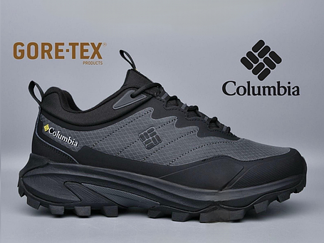 Чоловічі термо кросівки Columbia Montrail Waterproof Black Grey чорні з сірим утеплені водостійкі, фото 1