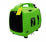 Генератор інверторний для дому квартири ZIPPER 2 кВт генератор однофазний ручний стартер, фото 4