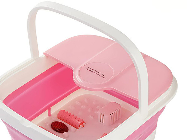 Відро для підігрівання ніг із бульбашковими масажними роликами складане, фото 1
