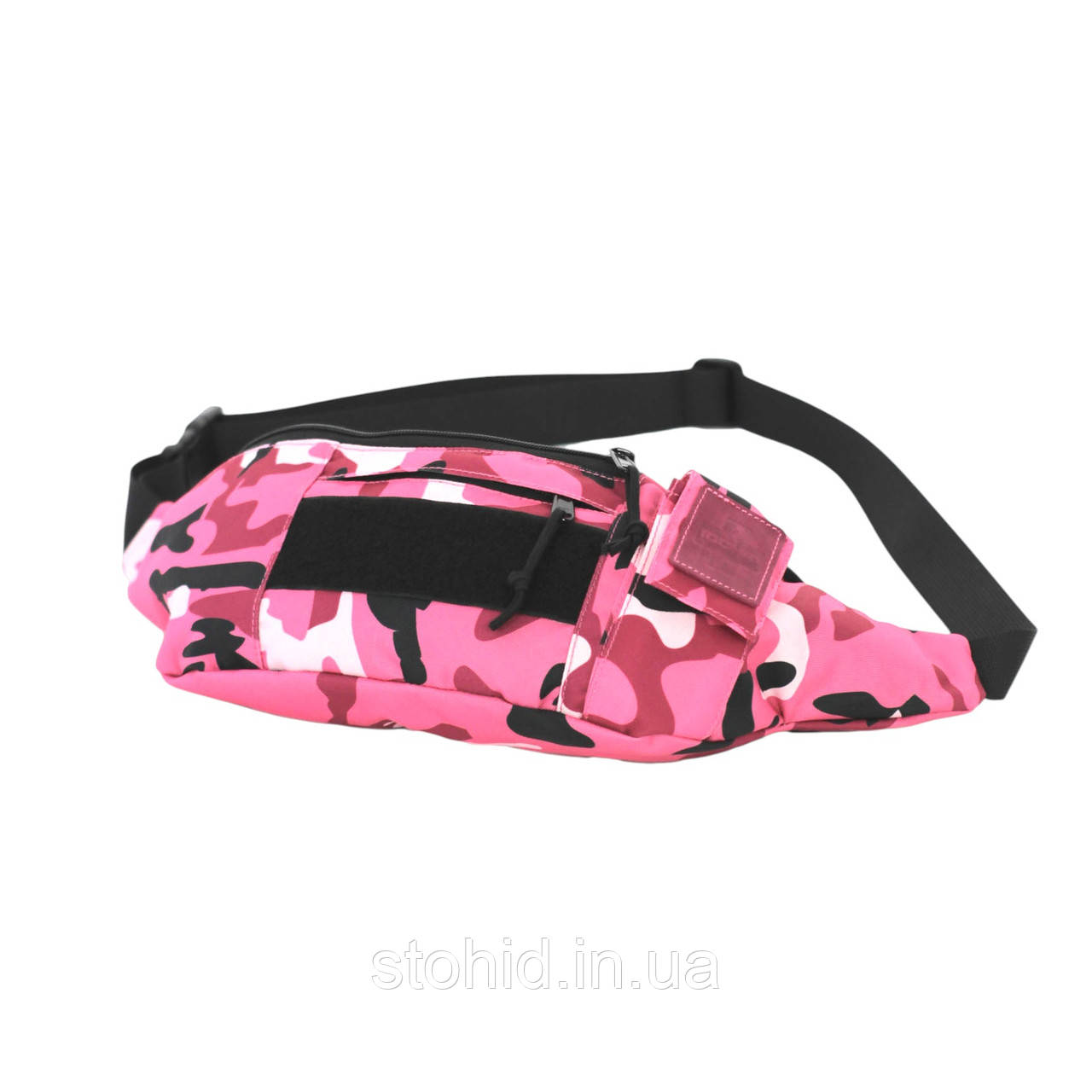 Велика тактична бананка, напоясна сумка, нагрудна сумка Стохід Рожевий мультикам, фото 1