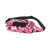 Велика рожева тактична бананка, напоясна сумка, нагрудна сумка Стохід Рожевий мультикам, фото 3
